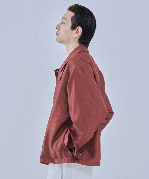 EDIFICE（エディフィス）の「ライト シャンブレー ショート ブルゾン（その他アウター・メンズ・ホワイト/ブラウン/ブラック/ベージュ・MEDIUM/LARGE）」の8枚目の写真