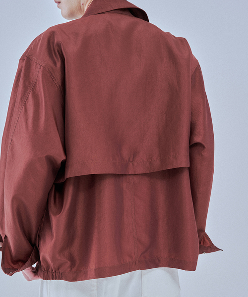 EDIFICE（エディフィス）の「ライト シャンブレー ショート ブルゾン（その他アウター・メンズ・ホワイト/ブラウン/ブラック/ベージュ・MEDIUM/LARGE）」の10枚目の写真