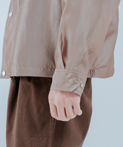 EDIFICE（エディフィス）の「ライト シャンブレー ショート ブルゾン（その他アウター・メンズ・ホワイト/ブラウン/ブラック/ベージュ・MEDIUM/LARGE）」の8枚目の写真