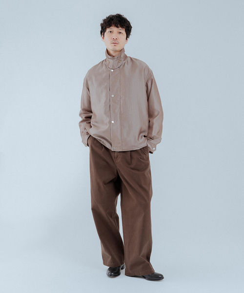 EDIFICE（エディフィス）の「ライト シャンブレー ショート ブルゾン（その他アウター・メンズ・ホワイト/ブラウン/ブラック/ベージュ・MEDIUM/LARGE）」の9枚目の写真