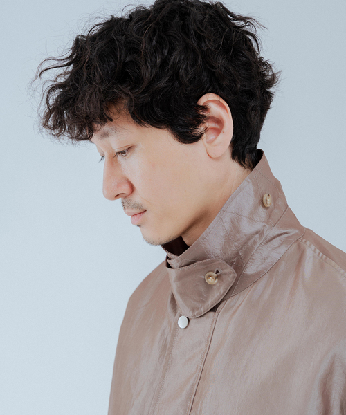 EDIFICE（エディフィス）の「ライト シャンブレー ショート ブルゾン（その他アウター・メンズ・ホワイト/ブラウン/ブラック/ベージュ・MEDIUM/LARGE）」の12枚目の写真