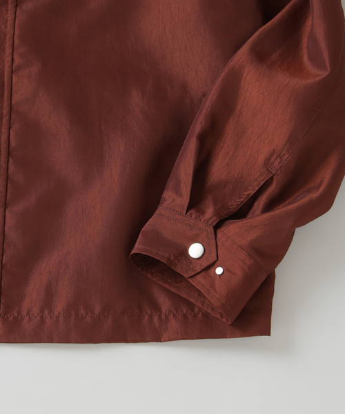 EDIFICE（エディフィス）の「ライト シャンブレー ショート ブルゾン（その他アウター・メンズ・ホワイト/ブラウン/ブラック/ベージュ・MEDIUM/LARGE）」の13枚目の写真