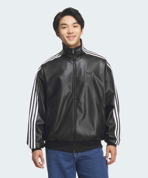 adidas(アディダス)の「プレザー3Sトラックトップ / ジャージ / アディダスオリジナルス adidas Originals(ブルゾン・メンズ・ブラック/ブラウン・XX-SMALL/3XL/XX-LARGE/X-LARGE/LARGE/MEDIUM/SMALL/X-SMALL)」の4枚目の写真