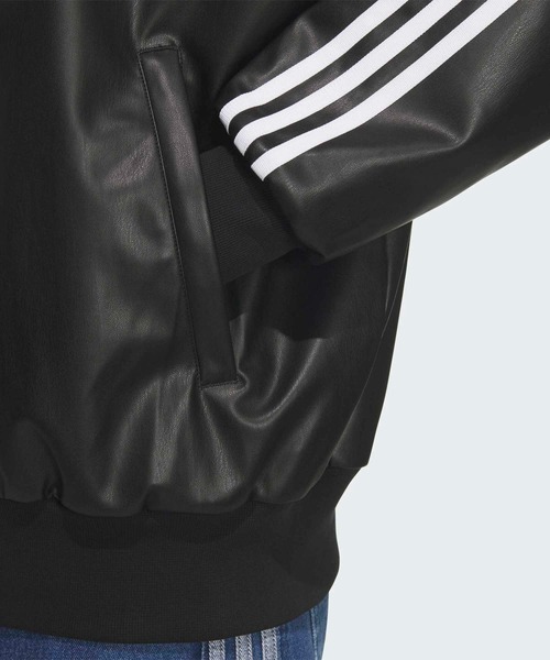 adidas(アディダス)の「プレザー3Sトラックトップ / ジャージ / アディダスオリジナルス adidas Originals(ブルゾン・メンズ・ブラック/ブラウン・XX-SMALL/3XL/XX-LARGE/X-LARGE/LARGE/MEDIUM/SMALL/X-SMALL)」の7枚目の写真