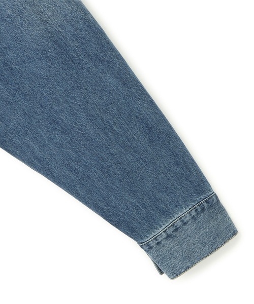 ADAM ET ROPE'（アダムエロペ）の「【WEB限定】スタンドネックデニムジャケット（デニムジャケット・レディース・サックスブルー/ブルー・FREE）」の20枚目の写真