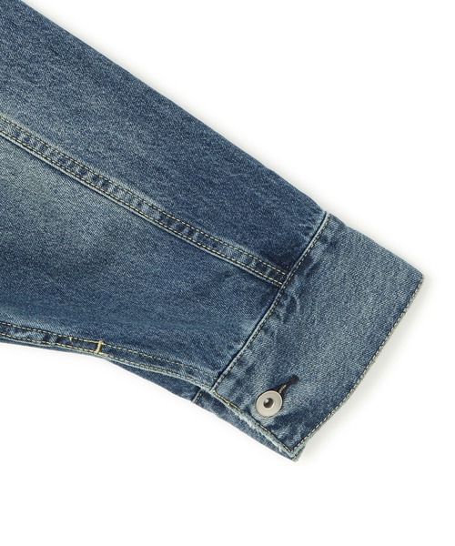 ADAM ET ROPE'（アダムエロペ）の「【WEB限定】スタンドネックデニムジャケット（デニムジャケット・レディース・サックスブルー/ブルー・FREE）」の21枚目の写真