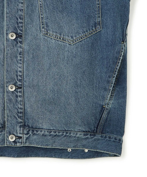 ADAM ET ROPE'（アダムエロペ）の「【WEB限定】スタンドネックデニムジャケット（デニムジャケット・レディース・サックスブルー/ブルー・FREE）」の22枚目の写真