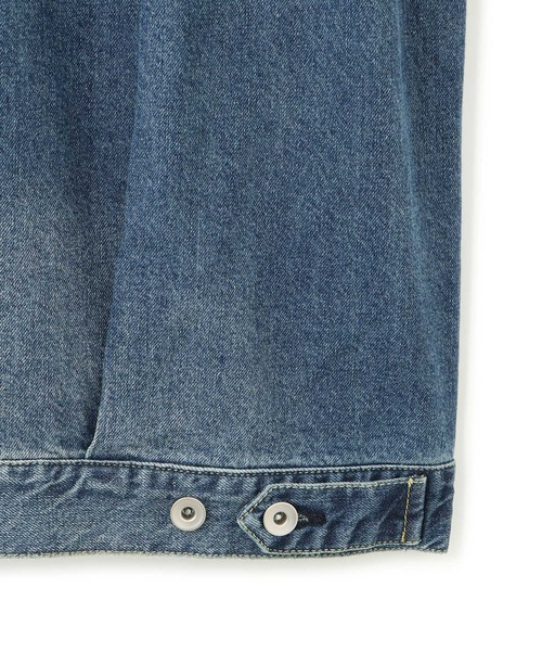 ADAM ET ROPE'（アダムエロペ）の「【WEB限定】スタンドネックデニムジャケット（デニムジャケット・レディース・サックスブルー/ブルー・FREE）」の11枚目の写真