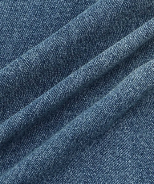ADAM ET ROPE'（アダムエロペ）の「【WEB限定】スタンドネックデニムジャケット（デニムジャケット・レディース・サックスブルー/ブルー・FREE）」の10枚目の写真