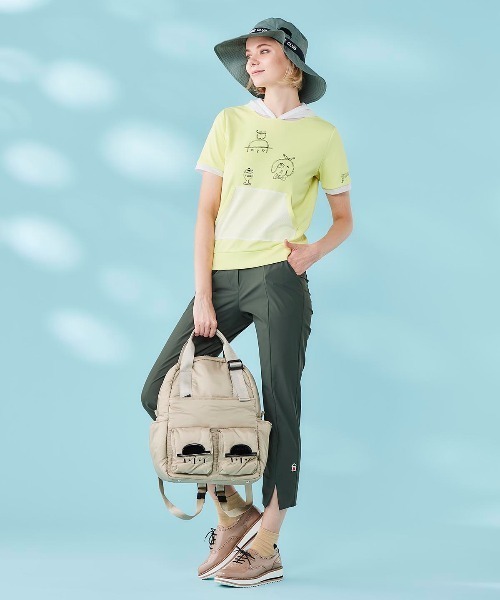 Picone CLUB(ピッコーネクラブ)の「裾スリットUV冷感パンツ(その他パンツ・レディース・カーキ/ブラック/ネイビー・M/LL/L)」の15枚目の写真