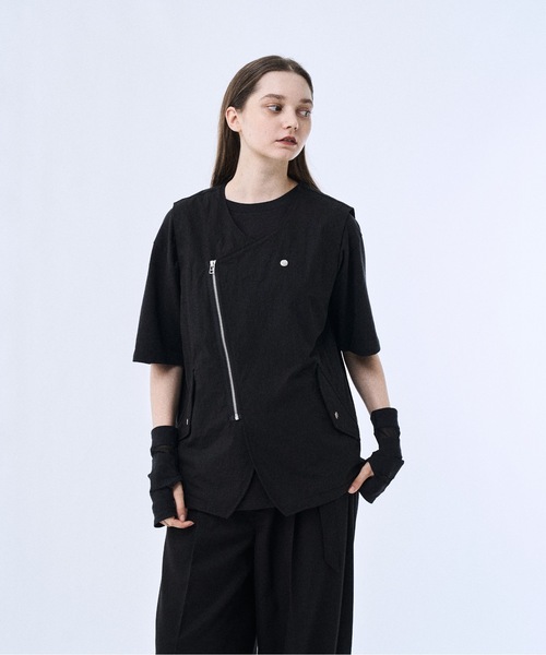 PHILTHEORY（フィルセオリー）の「riders mesh vest / ライダースメッシュベスト（ベスト・メンズ・ブラック・3/2/1）」の6枚目の写真