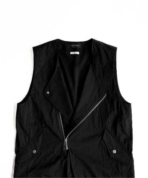 PHILTHEORY（フィルセオリー）の「riders mesh vest / ライダースメッシュベスト（ベスト・メンズ・ブラック・3/2/1）」の12枚目の写真