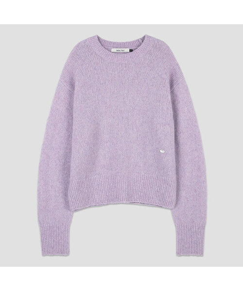 ATELIER NAIN(アトリエナイン)の「(T-7156)TILL PIUMA SOFT WOOL KNIT(ニット/セーター・レディース・ライトブラウン/ラベンダー/イエロー・FREE)」の1枚目の写真