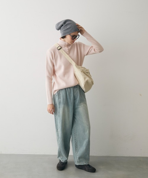 full/fill.(フルフィル)の「out pocket square shoulder bag / アウトポケットスクエアショルダーバッグ(ショルダーバッグ・レディース・アイボリー/ブラック・FREE)」の14枚目の写真