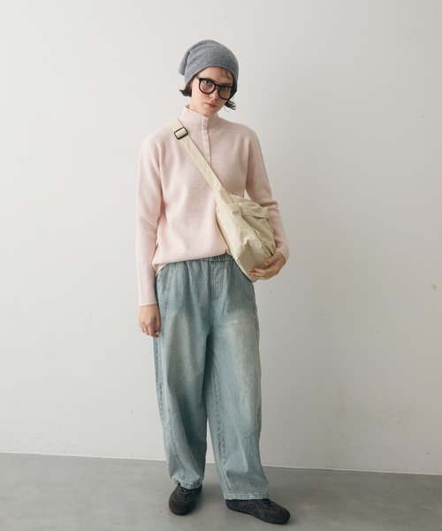 full/fill.(フルフィル)の「out pocket square shoulder bag / アウトポケットスクエアショルダーバッグ(ショルダーバッグ・レディース・アイボリー/ブラック・FREE)」の15枚目の写真