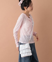 tiny tiny（ティニーティニー）の「フリルミニショルダーバッグ[tiny tiny(ティニーティニー)]（ショルダーバッグ）」
