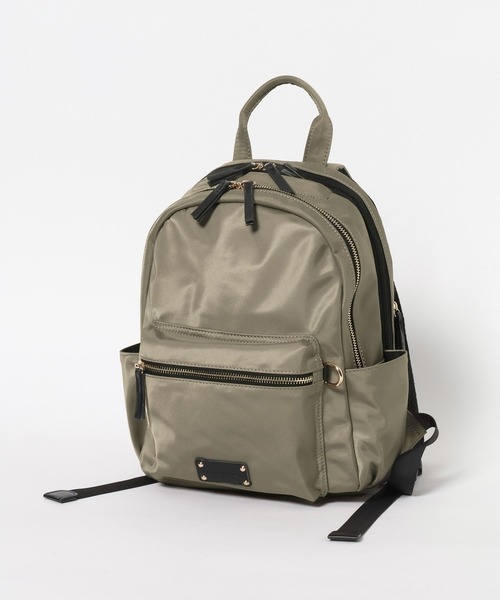 Elura（エルーラ）の「≪撥水＋マルチポケット≫MINIリュック/660886（バックパック/リュック・レディース・モカ/ブラック/オフホワイト・FREE）」の3枚目の写真