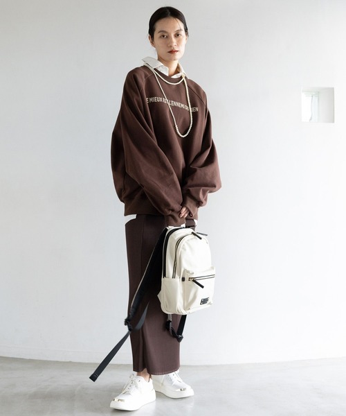 Elura（エルーラ）の「≪撥水＋マルチポケット≫MINIリュック/660886（バックパック/リュック・レディース・モカ/ブラック/オフホワイト・FREE）」の7枚目の写真