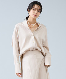 Liesse | バンドカラーロングシャツ(シャツ/ブラウス)