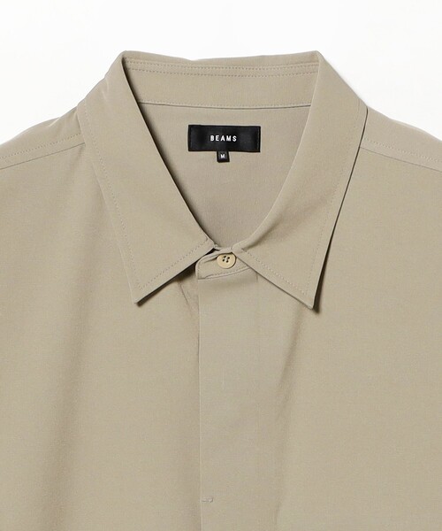 BEAMS(ビームス)の「テック シャツ【ワイドフィット】(シャツ/ブラウス・メンズ・ブラック/ベージュ・L/M/S/XL)」の10枚目の写真