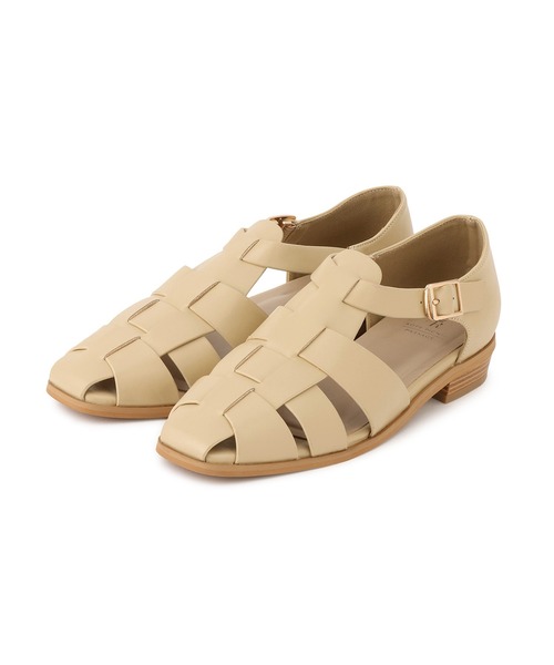 ROPE' PICNIC（ロペピクニック）の「バックストラップグルカサンダル（サンダル・レディース・ベージュ系その他/ブラック・23.5/24/24.5）」の2枚目の写真