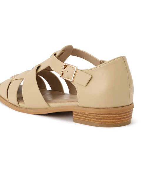 ROPE' PICNIC（ロペピクニック）の「バックストラップグルカサンダル（サンダル・レディース・ベージュ系その他/ブラック・23.5/24/24.5）」の9枚目の写真