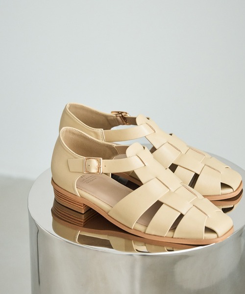 ROPE' PICNIC（ロペピクニック）の「バックストラップグルカサンダル（サンダル・レディース・ベージュ系その他/ブラック・23.5/24/24.5）」の14枚目の写真