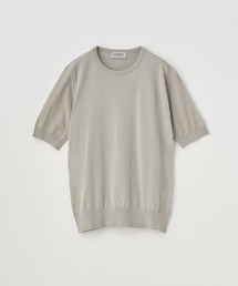 JOHN SMEDLEY（ジョンスメドレー）の「半袖コットンニットプルオーバー（ニット/セーター）」