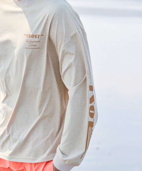 lost(ロスト)の「lost/ロスト 水着 ラッシュガード 長袖 Tシャツ ロンT UVカット 速乾 ストレッチ 水陸両用 LM6S-4306(Tシャツ/カットソー・メンズ・ブラック/ベージュ/ホワイト・M/XL/L)」の11枚目の写真