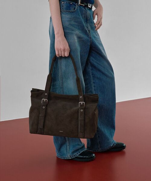 STANDOIL（スタンドオイル）の「【Geek Office / ギークオフィス】STAND OIL / Velow Bag（ハンドバッグ・レディース・ブラウン/ブラック・FREE）」の2枚目の写真