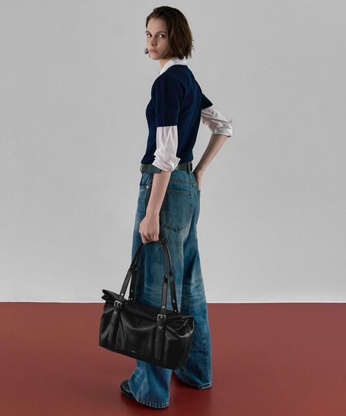 STANDOIL（スタンドオイル）の「【Geek Office / ギークオフィス】STAND OIL / Velow Bag（ハンドバッグ・レディース・ブラウン/ブラック・FREE）」の3枚目の写真