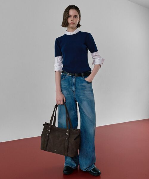 STANDOIL（スタンドオイル）の「【Geek Office / ギークオフィス】STAND OIL / Velow Bag（ハンドバッグ・レディース・ブラウン/ブラック・FREE）」の4枚目の写真