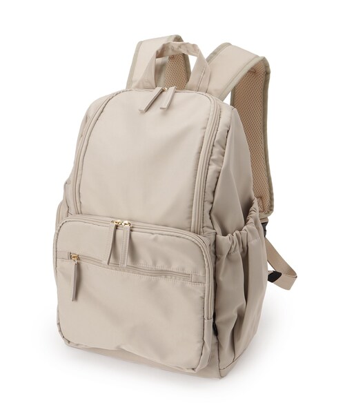 ITS'DEMO（イッツデモ）の「【PC対応】ツイル14ポケットリュック（バックパック/リュック・レディース・ライトベージュ/ブラック/ネイビー/ライトグレー・00）」の16枚目の写真