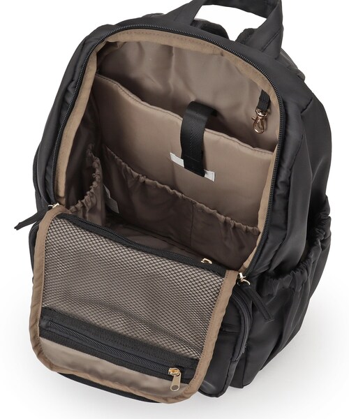 ITS'DEMO（イッツデモ）の「【PC対応】ツイル14ポケットリュック（バックパック/リュック・レディース・ライトベージュ/ブラック/ネイビー/ライトグレー・00）」の22枚目の写真