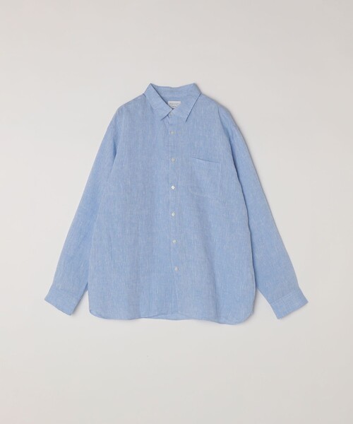 SHIPS any:〈洗濯機可能〉ピュアリネン レギュラーカラー シャツ 26SS