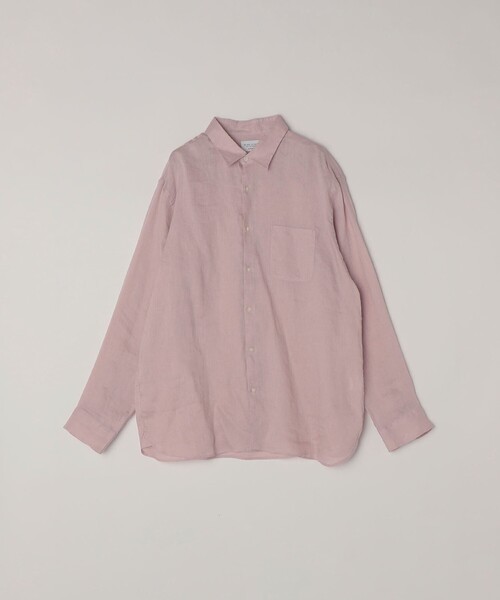 SHIPS any:〈洗濯機可能〉ピュアリネン レギュラーカラー シャツ 26SS