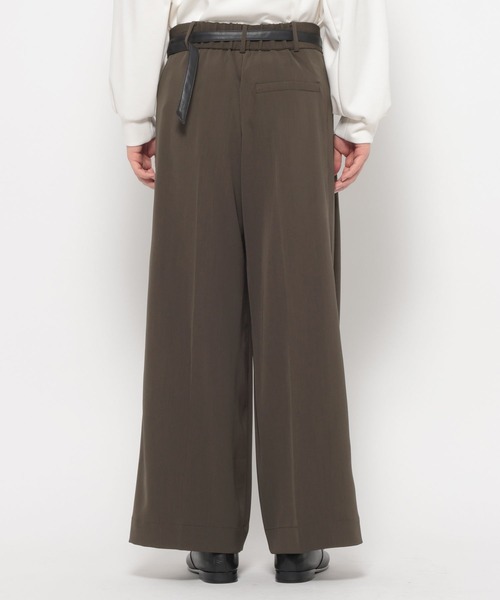 HARE(ハレ)の「ドライカルゼアシメワイドパンツ(HARE)(スラックス・メンズ・ブラック/ブラウン/ホワイト・SMALL/MEDIUM)」の12枚目の写真