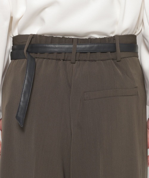 HARE(ハレ)の「ドライカルゼアシメワイドパンツ(HARE)(スラックス・メンズ・ブラック/ブラウン/ホワイト・SMALL/MEDIUM)」の14枚目の写真