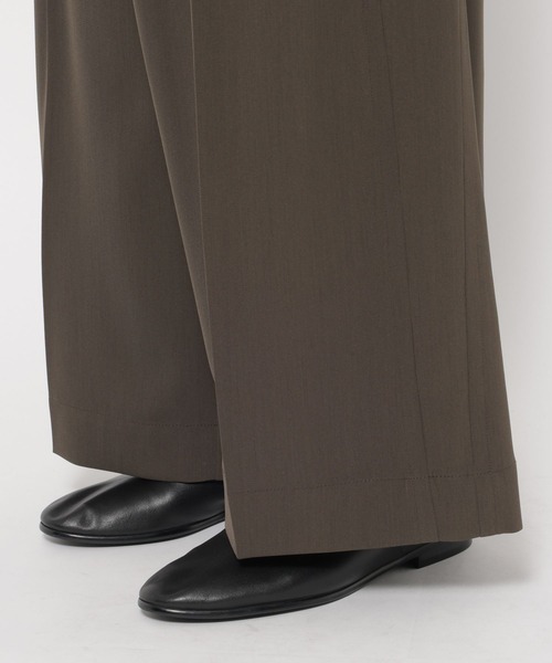 HARE(ハレ)の「ドライカルゼアシメワイドパンツ(HARE)(スラックス・メンズ・ブラック/ブラウン/ホワイト・SMALL/MEDIUM)」の16枚目の写真