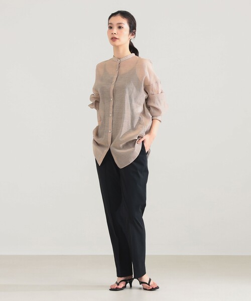 Demi-Luxe BEAMS(デミルクス ビームス)の「AK+1 / コットンシルク ギンガム シャツ(シャツ/ブラウス・レディース・その他7/その他2・36/38)」の4枚目の写真