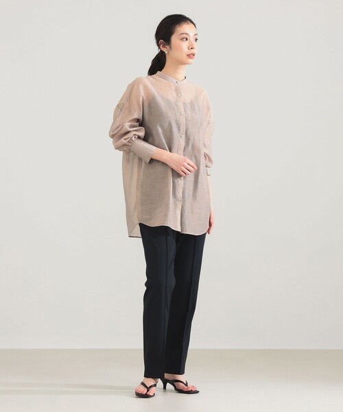 Demi-Luxe BEAMS(デミルクス ビームス)の「AK+1 / コットンシルク ギンガム シャツ(シャツ/ブラウス・レディース・その他7/その他2・36/38)」の5枚目の写真