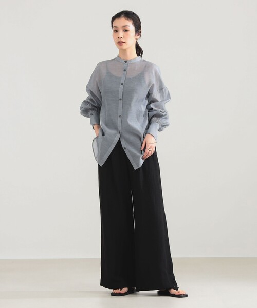 Demi-Luxe BEAMS(デミルクス ビームス)の「AK+1 / コットンシルク ギンガム シャツ(シャツ/ブラウス・レディース・その他7/その他2・36/38)」の6枚目の写真