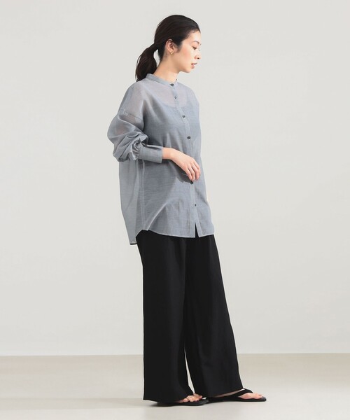 Demi-Luxe BEAMS(デミルクス ビームス)の「AK+1 / コットンシルク ギンガム シャツ(シャツ/ブラウス・レディース・その他7/その他2・36/38)」の7枚目の写真