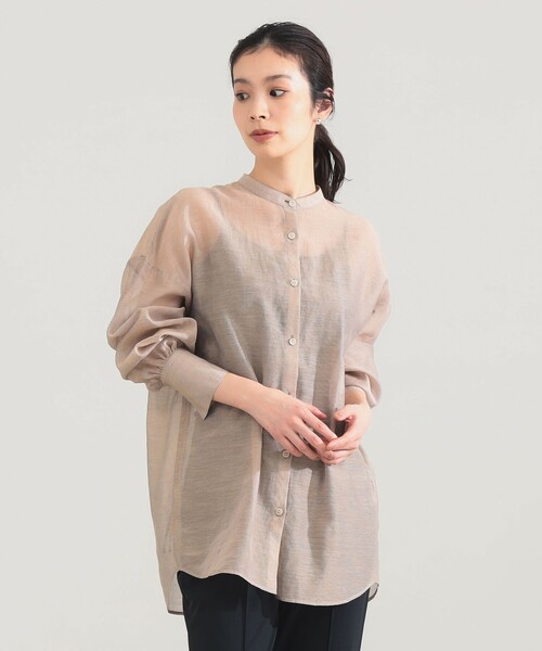 Demi-Luxe BEAMS(デミルクス ビームス)の「AK+1 / コットンシルク ギンガム シャツ(シャツ/ブラウス・レディース・その他7/その他2・36/38)」の9枚目の写真