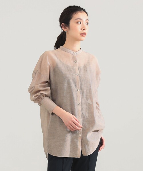 Demi-Luxe BEAMS(デミルクス ビームス)の「AK+1 / コットンシルク ギンガム シャツ(シャツ/ブラウス・レディース・その他7/その他2・36/38)」の10枚目の写真