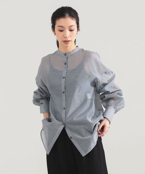Demi-Luxe BEAMS(デミルクス ビームス)の「AK+1 / コットンシルク ギンガム シャツ(シャツ/ブラウス・レディース・その他7/その他2・36/38)」の11枚目の写真