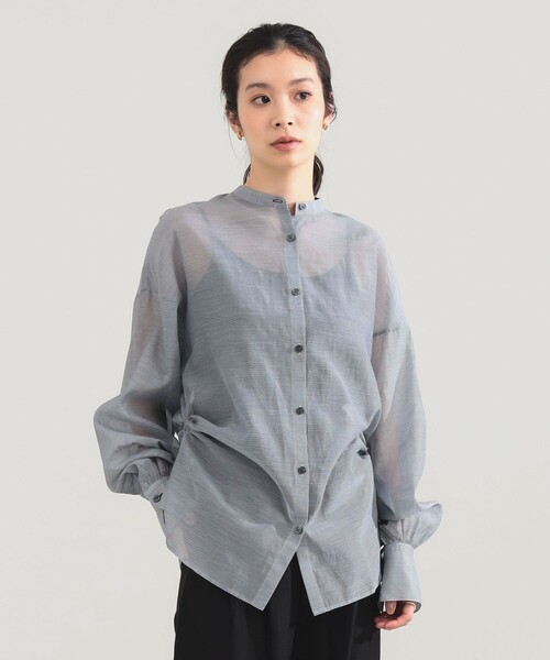 Demi-Luxe BEAMS(デミルクス ビームス)の「AK+1 / コットンシルク ギンガム シャツ(シャツ/ブラウス・レディース・その他7/その他2・36/38)」の12枚目の写真