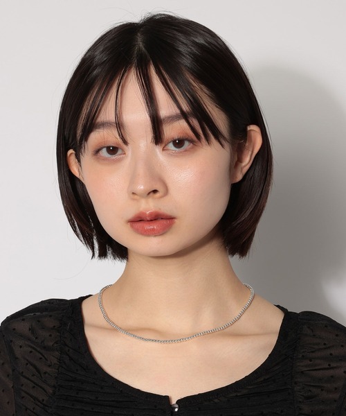 PAGEBOY（ページボーイ）の「ミニビーズネックレス（ネックレス・レディース・ブラック/グレイッシュベージュ・FREE）」の6枚目の写真