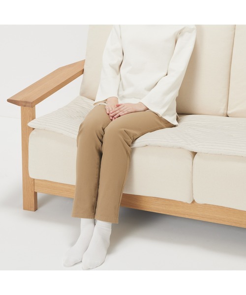 無印良品（ムジルシリョウヒン）の「ひんやり綿シートクッション　ロングタイプ　５０×１５０ｃｍ（クッション/クッションカバー・メンズ・ホワイト系/グレー系・FREE）」の16枚目の写真