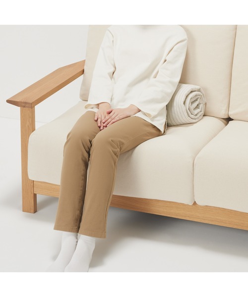 無印良品（ムジルシリョウヒン）の「ひんやり綿シートクッション　ロングタイプ　５０×１５０ｃｍ（クッション/クッションカバー・メンズ・ホワイト系/グレー系・FREE）」の15枚目の写真
